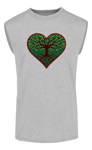 Playera Sin Mangas Corazón Árbol De La Vida