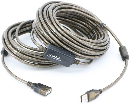 Cable Prolongación Usb Macho Hembra 20 Mts