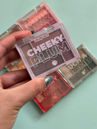 Mini Paleta De Sombras Ojos Such A Palette Ruby Rose 5 Tonos Cheeky Plum