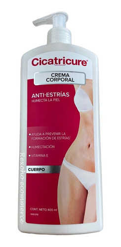 Crema Corporal Cicatricure Anti Estrias 400 Ml 