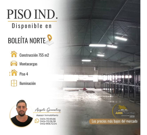 (#5015) Piso Industrial De 755m2 En Boleíta Norte