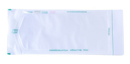 200 Envelopes Para Esterilização Alicate Cutícula 9cm X 23cm