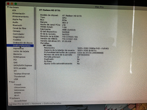 Oportunidad Mac Pro Server (mid 2010) Macos Catalina (Usado)