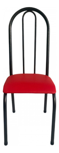 Cadeira Requinte Preto/vermelho 10739 - Wj Design