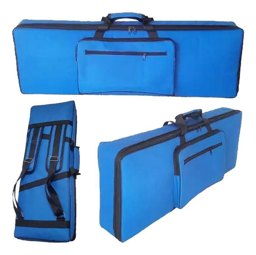 Capa Bag Teclado Nord Acolchoado 103x45 Azul Royal - Carbon