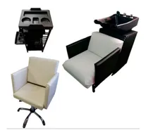 Comprar Combo Peluqueria Lavacabeza + Ayudante + Silla Corte Oferta