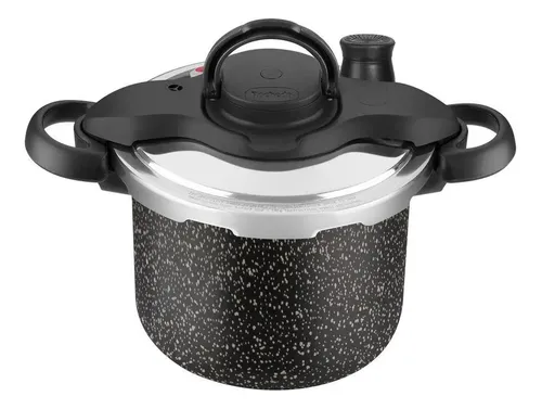 Panela De Pressão Rochedo Clipso Stone Pro 4,5l Preto