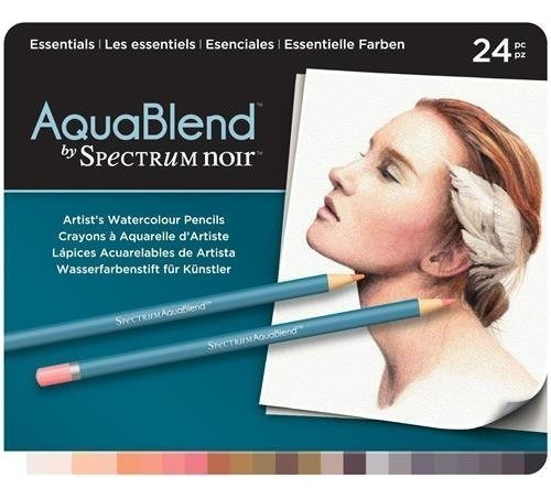 Juego De Lapices De Acuarela Esenciales Con 24pzs Aquablend