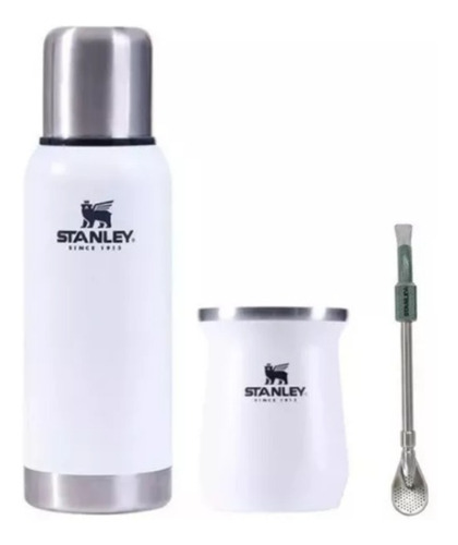 Kit Termo Adventure 1 Litro, Mate Y Bombilla Stanley Kirkor