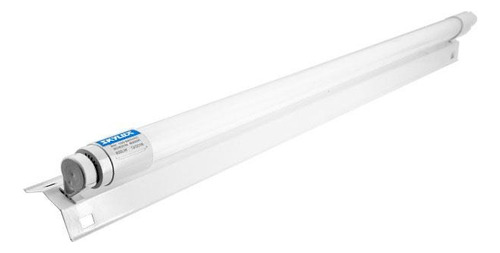 Luminária Perfil 1x10w Com 2 Soquetes 60cm Branca Skylux