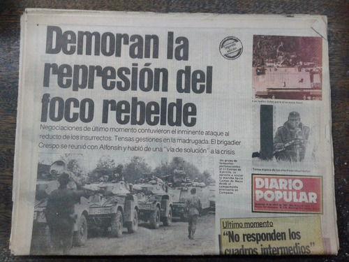 Diario Popular * 19 De Abril 1987 *