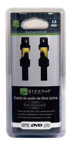 Cable De Audio Óptico 3 Metros Green-e