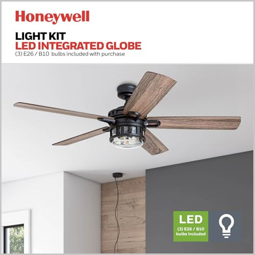 Ventiladores De Techo Honeywell 50690-01 Bonterra, 52 Pulgad