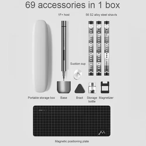 Xiaomi Wowstick 1F+ 69 en 1 - 69 puntas - Eléctrico