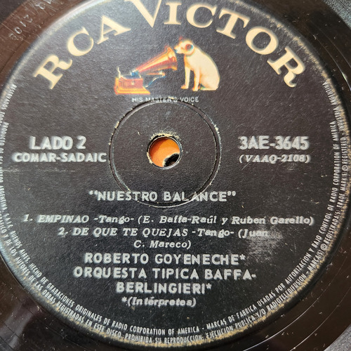 Simple Roberto Goyeneche Orq Baffa Berlingieri Rca Victor C2