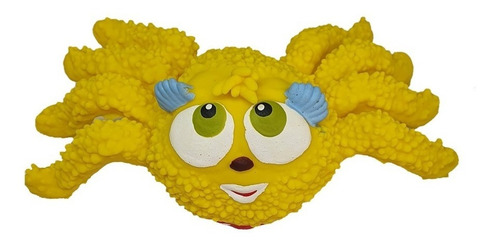 Kit 2 Brinquedos Látex Cachorro Franguinho E Aranha Amarela