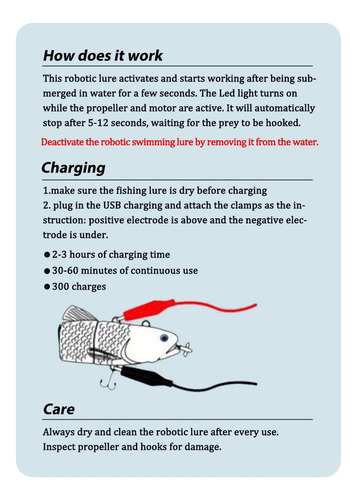 . Señuelos Eléctricos Robóticos De Pesca Y Natación Led 130