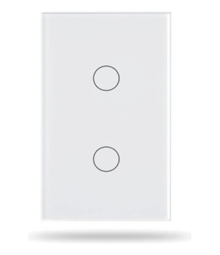 Interruptor De Luz Inteligente X2 Wifi Tuya Bsmart Blanco
