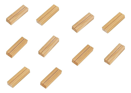 Tarjeteros De Madera, 10 Unidades, Soportes Para Letreros De