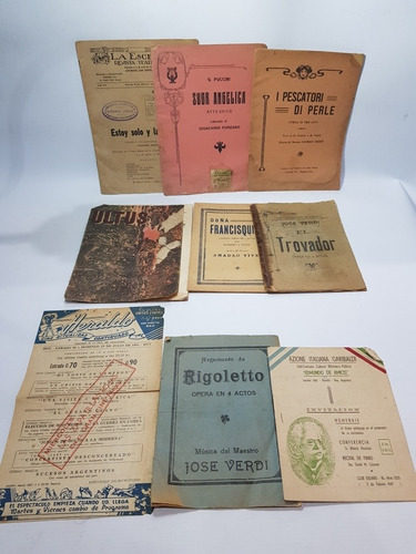 Antiguos Programas Teatro Rosario 1900/20 Lote X 8 Mag 56864