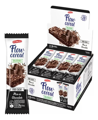 Barra Cereal Flow Puro Cacao - Caja X 20un