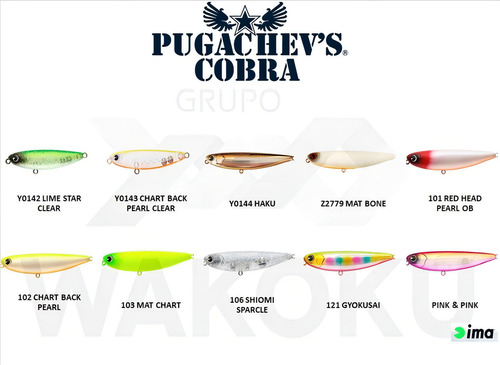Isca Artificial Ima Pugachevs Cobra 60 - Diversas Cores Cor 138