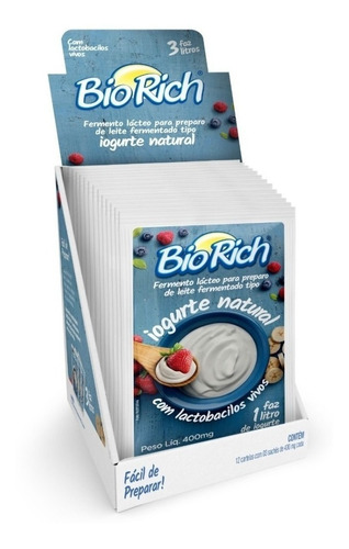 6 Fermentos Bio Rich® Original- Iogurte Natural