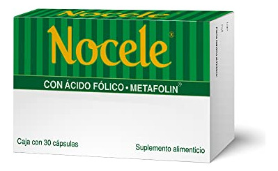 Nocele Suplemento Alimenticio 30 Cápsulas Con Ácido Fólico -