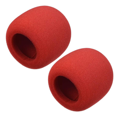 2pcs Esponja Esponjosa Balltype Mic Cubierta Micrófono...