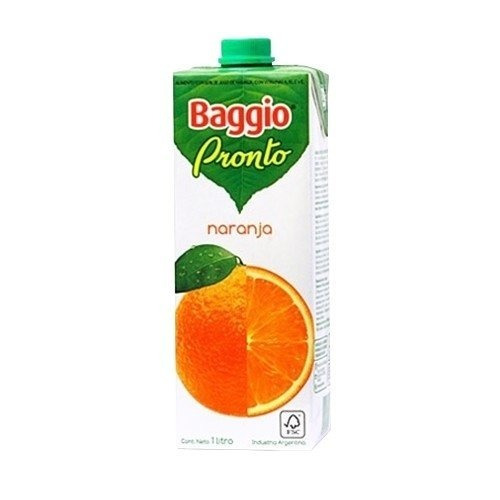 Jugo Baggio Pronto Sabor Naranja 1 Litro