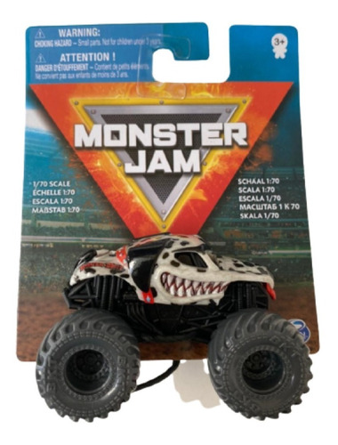 Mini Vehiculo Monster Jam Escala 1/70 Digger Megalodon Drago