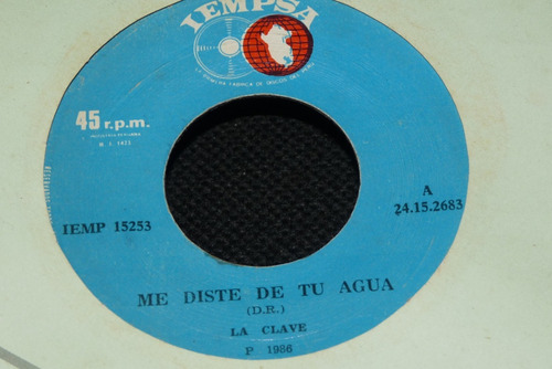 .jch- La Clave Me Diste De Tu Agua Salsa Peru 45 Rpm