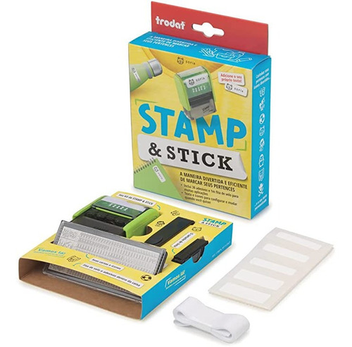 Stamp & Stick Carimbo De Marcação Trodat Tecido Objetos Diy 