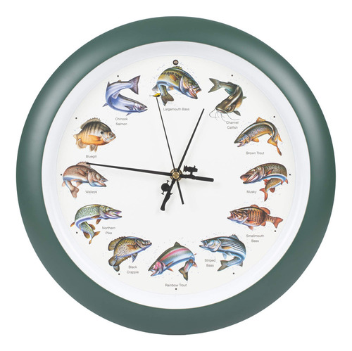 Mark Feldstein Splashing Gamefish - Reloj De Pared/escritori