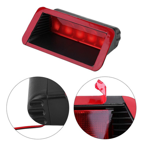Tercera Luz De Freno Led 5 12v Universal Coche Montaje Alto