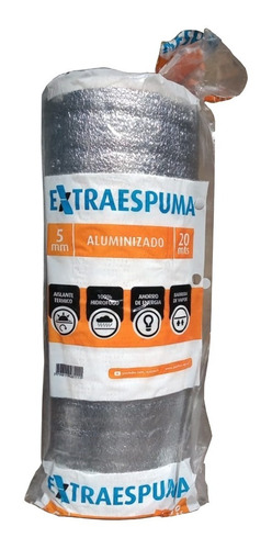 Imagen 4 de 8 de Aislación Térmica Para Techos De Chapa 5 Mm Metalizada 20 Mt