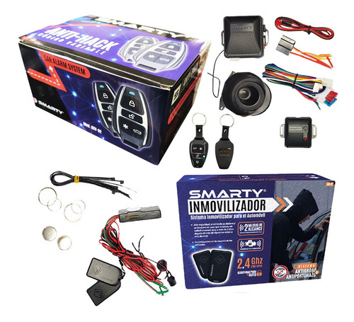 Kit Combo Alarma Codigo Variable Scv02 + Inmovilizador Ssi01
