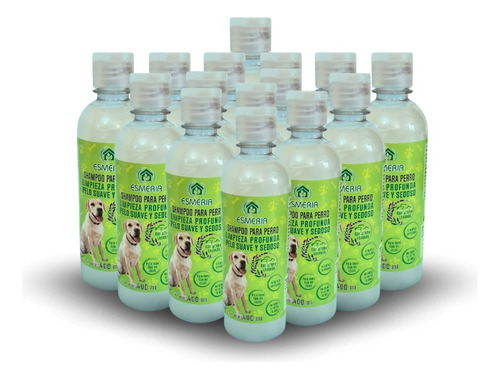 Shampoo Esmeria Para Mascotas, Pack 15 Pz, 400 Ml, Lavanda