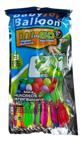 555 Globos Para Agua Mágicos Fiesta Acuatica Diversión 5pack