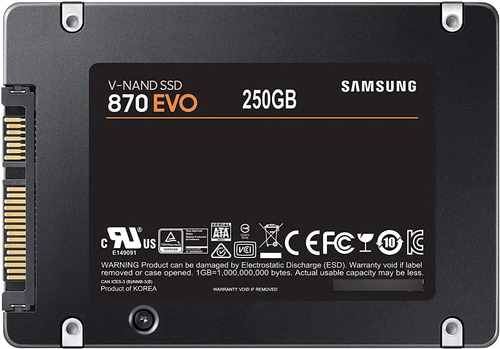 SSD Samsung 870 Evo de 250 GB Mz-77e250
