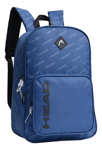 Mochila Head Escolar Deportiva Urbana 17 Pulgadas Color Azul Diseño De La Tela Liso