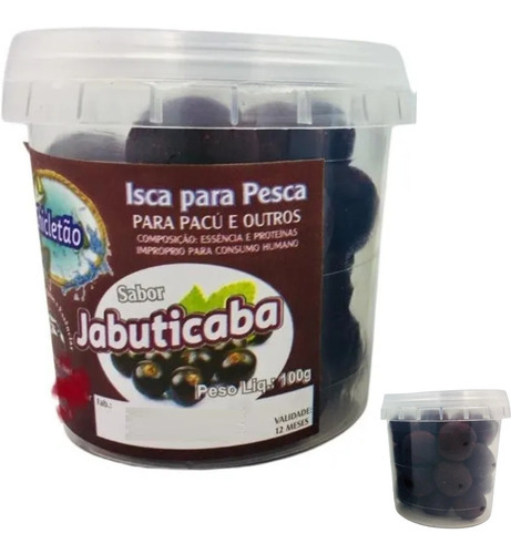 Isca De Pesca Pesqueiro Massa Chicletão Jabuticaba Cordeiros Cor foto