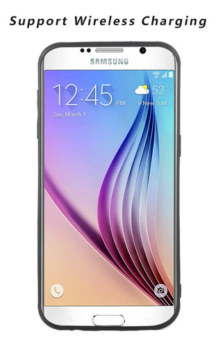 Funda Para Galaxy S6 Active Negro Delgado Goma Plastico Tpu