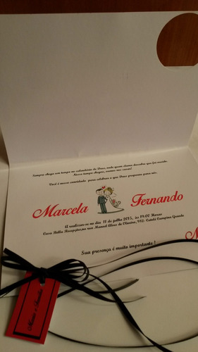 Imagem 4 de 6 de 100 Convites Casamento, Modelo Iniciais