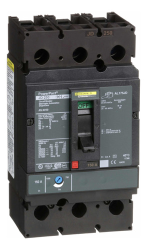 Interruptor Automático Powerpact-j Jdl36150 150a 3p 14ka