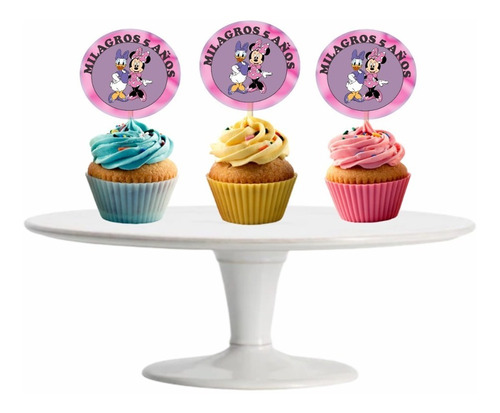 Ayuda Alegre Cupcake Toppers Adorno Para Muffins X10