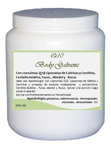 Galvanica Crema Reductora Anticelulitica Reafirmante Potente