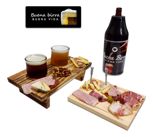 Vaso Cerveza Pinta Vidrio Picada Cuchillo Kit X 12 Cervecero