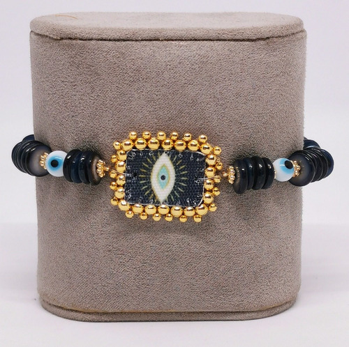Imagen 1 de 2 de Pulsera Puca Azul C/escapulario