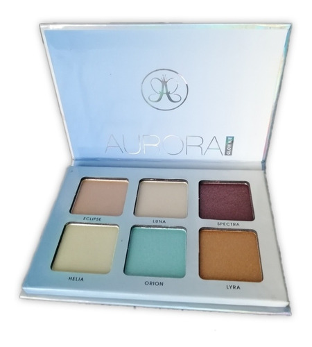 Aurora Glow Kit Paleta De Sombras, 6 Colores